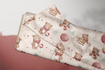 Lade das Bild in den Galerie-Viewer, Supersoft Premium BIO French Terry "Teddy's Christmas Party" 0,5 m