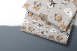 Lade das Bild in den Galerie-Viewer, Frottee Jersey "Hundefreunde" 0,5 m