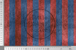Lade das Bild in den Galerie-Viewer, Premium BIO French Terry "Jeansoptik" True Denim und Red Stripes 0,1 m