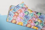 Lade das Bild in den Galerie-Viewer, Supersoft Premium BIO Jersey "Rainy Rainbows" 0,5 m