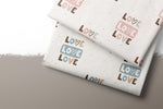 Lade das Bild in den Galerie-Viewer, Frottee Jersey "LOVE LOVE LOVE" COLLECTION 0,5 m