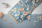 Lade das Bild in den Galerie-Viewer, Supersoft Premium BIO Jersey "Playful Dragons" night klein 0,5 m