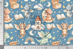 Lade das Bild in den Galerie-Viewer, Supersoft Premium BIO Jersey "Playful Dragons" night klein 0,5 m