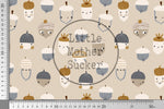 Lade das Bild in den Galerie-Viewer, Supersoft Premium BIO French Terry "Petit Acorn" Eicheln beige 0,5 m