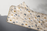 Lade das Bild in den Galerie-Viewer, Supersoft Premium BIO French Terry "Petit Acorn" Eicheln beige 0,5 m