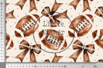 Lade das Bild in den Galerie-Viewer, Design "Footballs and Bows" 0,5 m