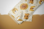 Lade das Bild in den Galerie-Viewer, Supersoft Premium Jersey "Safari Katzen" 0,7 m Rest