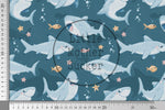 Lade das Bild in den Galerie-Viewer, Lycra UV50+ "Sharky" Blue 0,5 m Lager