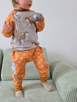 Lade das Bild in den Galerie-Viewer, Supersoft Premium BIO French Terry "Pippi" Punkte Kombi 0,85 m Rest