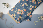 Lade das Bild in den Galerie-Viewer, Webware für Bermudashorts "Lemonade" navy 0,5 m