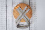 Lade das Bild in den Galerie-Viewer, Metall Reißverschluss (teilbar) 60 cm hell grau
