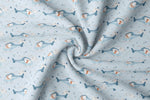 Lade das Bild in den Galerie-Viewer, Premium Ripp Jersey "Come fly with me" sky 0,5 m