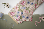 Lade das Bild in den Galerie-Viewer, Premium BIO Jersey "Vintage Flowers" delicate blush klein 0,5 m