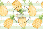 Lade das Bild in den Galerie-Viewer, Webware für Bermudashorts "Pineapple" Stripes Fern