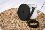Lade das Bild in den Galerie-Viewer, Gummiband 1,5 cm breit (schwarz)