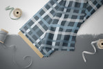 Lade das Bild in den Galerie-Viewer, Softshell Classic "Basic Plaid" denim 0,5 m