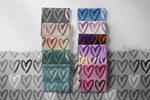 Lade das Bild in den Galerie-Viewer, Premium BIO Jersey "Brush Hearts" Purple chalk 0,5 m