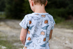 Lade das Bild in den Galerie-Viewer, Frottee Jersey "Spotted Dinos" COLLECTION
