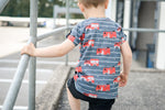 Lade das Bild in den Galerie-Viewer, Frottee Jersey "Tatü-Tata" 0,5 m
