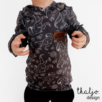 Lade das Bild in den Galerie-Viewer, Premium Wintersweat "Kreidezeit" T-Rex 0,5 m
