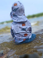 Lade das Bild in den Galerie-Viewer, Webware für Bermudashorts "Spotted Dinos" COLLECTION
