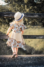 Lade das Bild in den Galerie-Viewer, Supersoft Premium Jersey "Sonnenblumen" Dots 0,5 m
