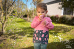 Lade das Bild in den Galerie-Viewer, Premium BIO Jersey "Strawberry Patch" 0,5 m
