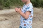 Lade das Bild in den Galerie-Viewer, Frottee Jersey "Spotted Dinos" COLLECTION
