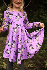 Lade das Bild in den Galerie-Viewer, Supersoft Premium BIO French Terry "Magic Kitty" klein 0,5 m
