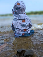 Lade das Bild in den Galerie-Viewer, Webware für Bermudashorts "Spotted Dinos" COLLECTION
