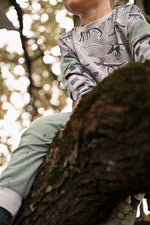 Lade das Bild in den Galerie-Viewer, Supersoft Premium French Terry "Fossilien" groß 0,85 m Rest
