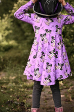Lade das Bild in den Galerie-Viewer, Supersoft Premium BIO French Terry "Magic Kitty" klein 0,5 m
