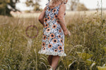 Lade das Bild in den Galerie-Viewer, Frottee Jersey "Sonnenblumen" weiß 0,5 m
