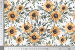 Lade das Bild in den Galerie-Viewer, Supersoft Premium Jersey "Sonnenblumen" Dots 0,5 m
