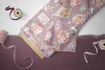 Lade das Bild in den Galerie-Viewer, Supersoft Premium Jersey "Swirlyglade" Lilac 0,25 m Rest
