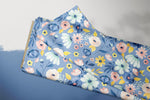 Lade das Bild in den Galerie-Viewer, Supersoft Premium BIO Jersey "Eliza" Floral Periwinkle 0,5 m
