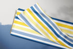 Lade das Bild in den Galerie-Viewer, Supersoft Premium BIO Jersey "Eliza" Stripes Blue Yellow 0,5 m
