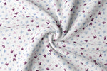 Lade das Bild in den Galerie-Viewer, Premium BIO Ripp Jersey "Wildflower Fields" Ditzy Floral white 0,5 m
