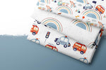 Lade das Bild in den Galerie-Viewer, Frottee Jersey "Motor Adventure" Emergency 0,5 m
