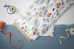 Lade das Bild in den Galerie-Viewer, Frottee Jersey "Motor Adventure" COLLECTION 0,5 m
