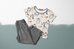Lade das Bild in den Galerie-Viewer, Premium BIO Jersey "Pete Penguin" 0,9 m Rest
