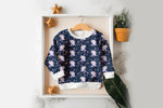 Lade das Bild in den Galerie-Viewer, Premium BIO Jersey "Twilight Sparkle" navy klein 0,5 m
