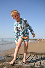 Lade das Bild in den Galerie-Viewer, Lycra "Dino Surfing" chess COLLECTION 0,5 m
