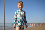 Lade das Bild in den Galerie-Viewer, Lycra "Dino Surfing" chess COLLECTION 0,5 m
