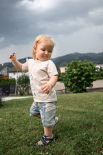 Lade das Bild in den Galerie-Viewer, Supersoft Premium Jersey "Monddrachenbaby" sky Sticker groß 0,5 m
