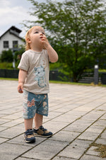 Lade das Bild in den Galerie-Viewer, Supersoft Premium Jersey "Monddrachenbaby" sky Sticker groß 0,5 m
