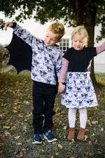 Lade das Bild in den Galerie-Viewer, Supersoft Premium French Terry "Bat Cat" 0,5 m
