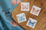Lade das Bild in den Galerie-Viewer, Kunstleder Patch "Josephina Schmetterling 1" 3,5 x 3,5 cm
