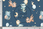 Lade das Bild in den Galerie-Viewer, Supersoft Premium Jersey "Monddrachenbaby" navy groß 0,5 m
