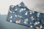 Lade das Bild in den Galerie-Viewer, Supersoft Premium Jersey "Monddrachenbaby" navy groß 0,5 m
